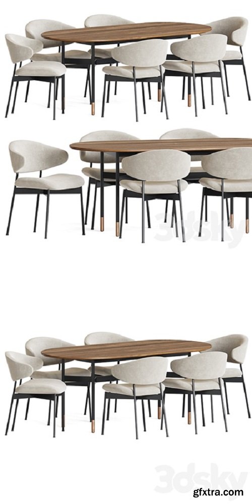 Luz Chair Harri Table Dining Set