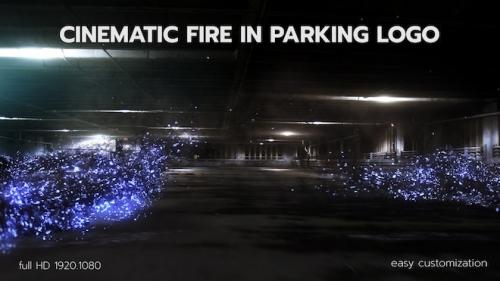 MotionArray - Cinematic Fire In Parking Logo - 1209823