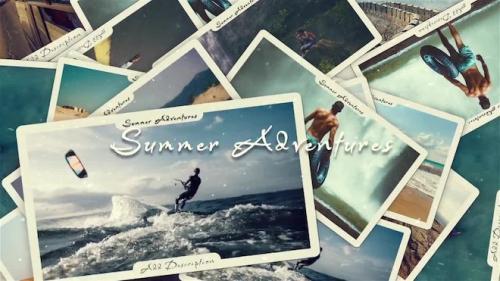 MotionArray - Falling Photos.Summer Adventures - 1210102