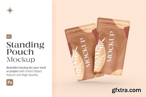 Realistic Standing Pouch Mockup v1 ZWZ93NJ