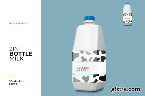 Bottle Milk Mock Up 27JL8WY