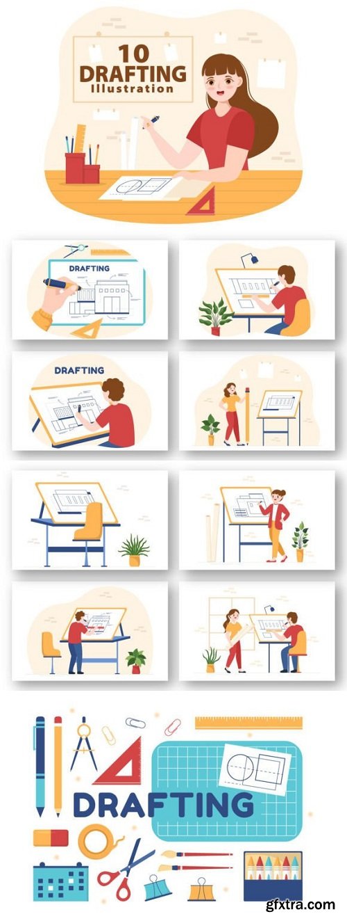 10 Drafting Working Illustration