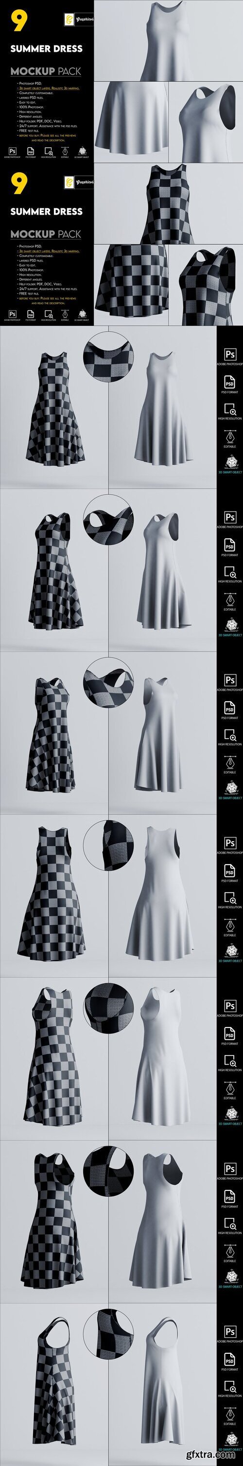 CreativeMarket - Summer dress mockup 7465891