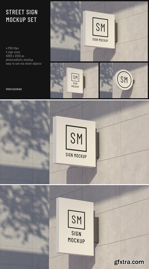 Street Sign Mockup Set GHMGPVC