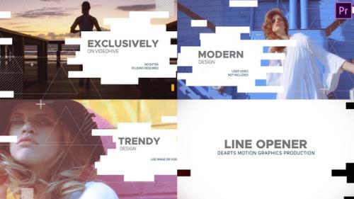 Videohive - Line Opener Premiere Pro - 41016407 - 41016407