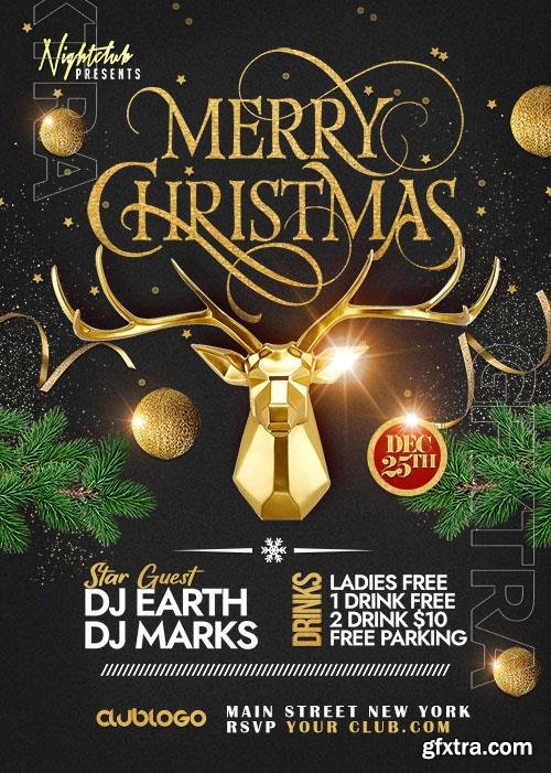 Christmas Party Event Flyer PSD