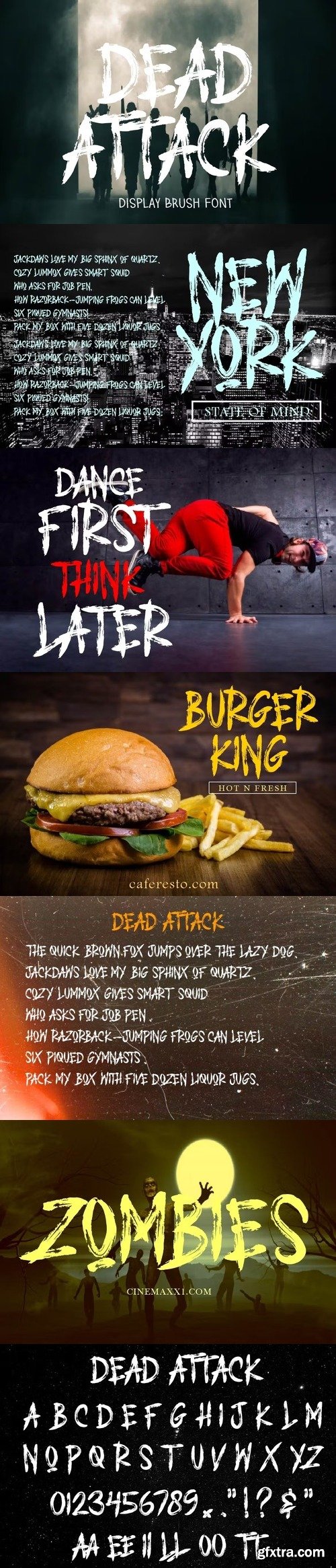 DEAD ATTACK - Brush Font AM