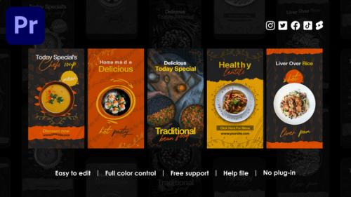 Videohive - Restaurant Instagram Stories - 41032596 - 41032596