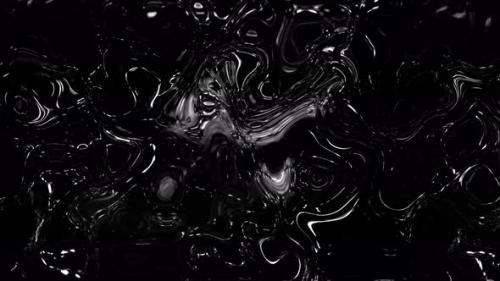 Videohive - Black White Glossy Liquid Animation Background - 40731607 - 40731607