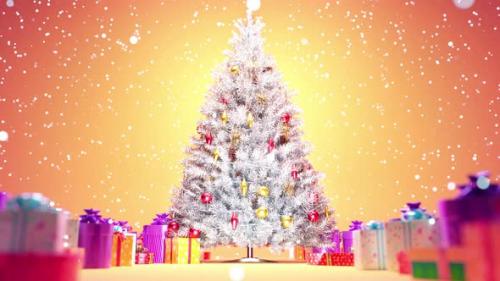 Videohive - Christmas Tree Background 4K - 41027664 - 41027664