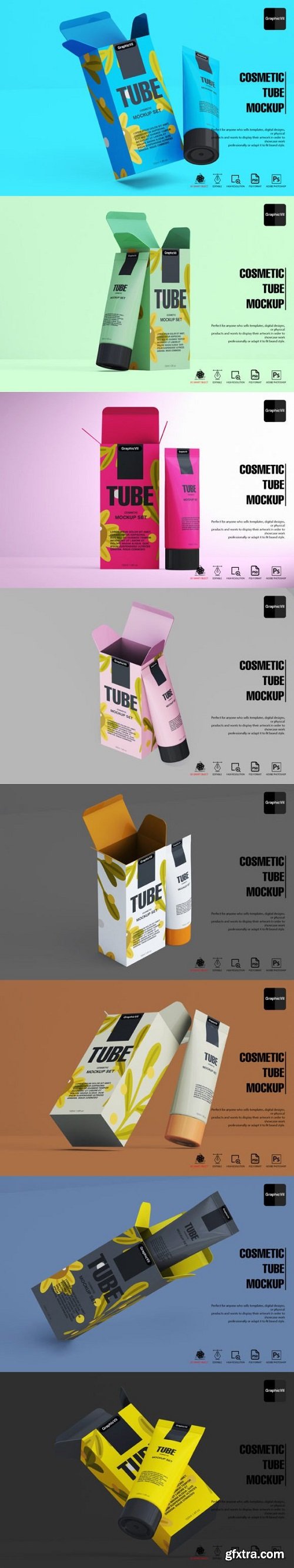 Cream Tube Mockup