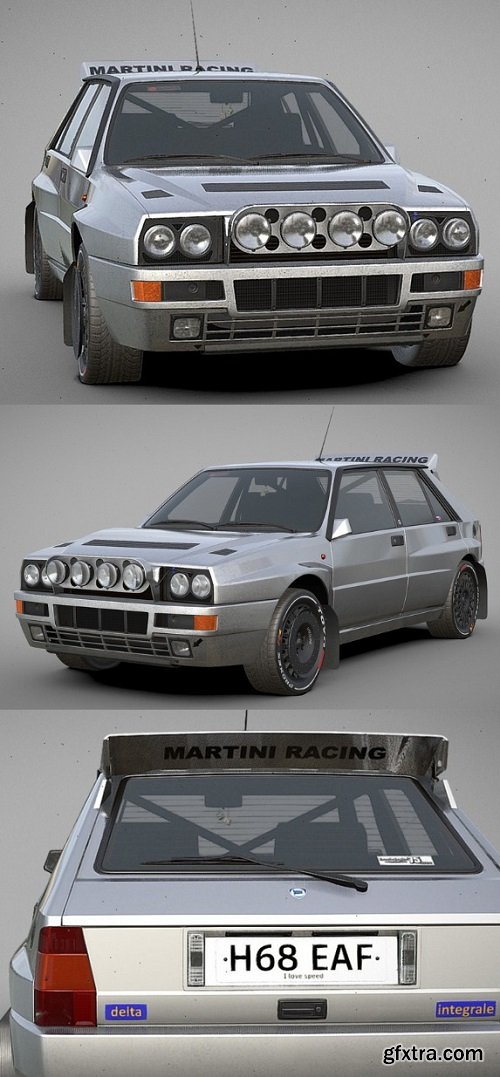 Lancia Delta HF Integrale evo 2 3D Model