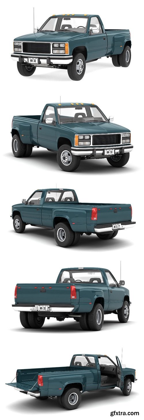 GENERIC PICKUP TRUCK 24 3D model