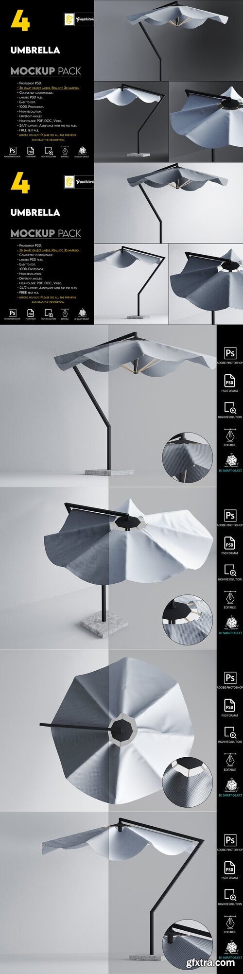 Creativemarket - Umbrella Mockup 7466079