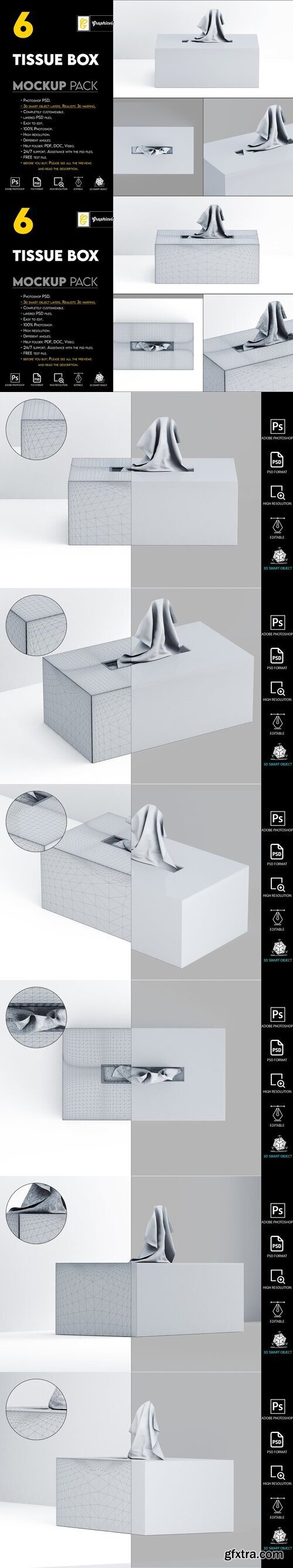 Creativemarket - Tissue Box Mockup 7466148