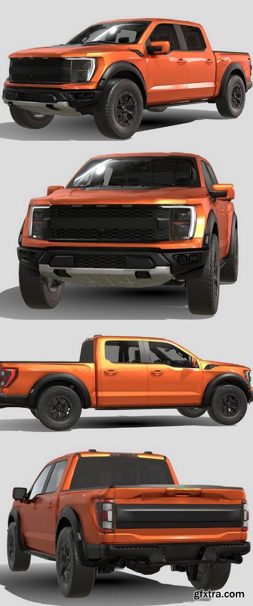 Ford F-150 Raptor 2022 3D Model