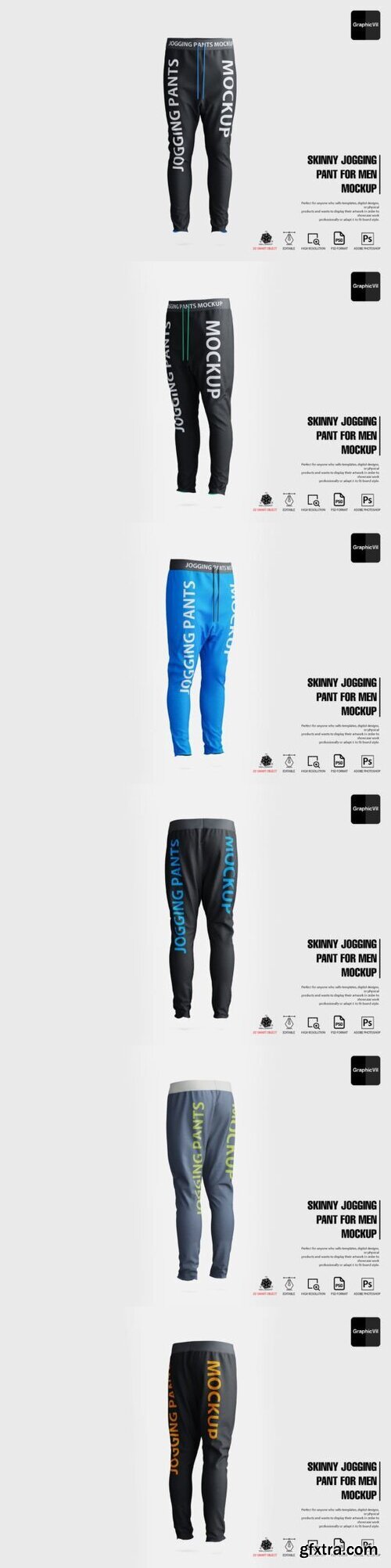 Skinny Jogging Pant for Men Mockup