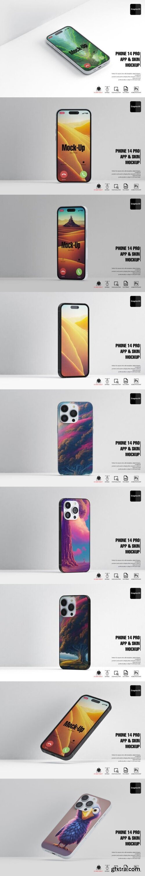 Phone 14 Pro App & Skin Mockup