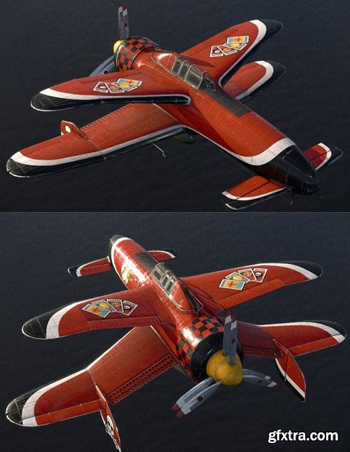 Hughes P21-J Devastator (from Crimson Skies) 3D Model