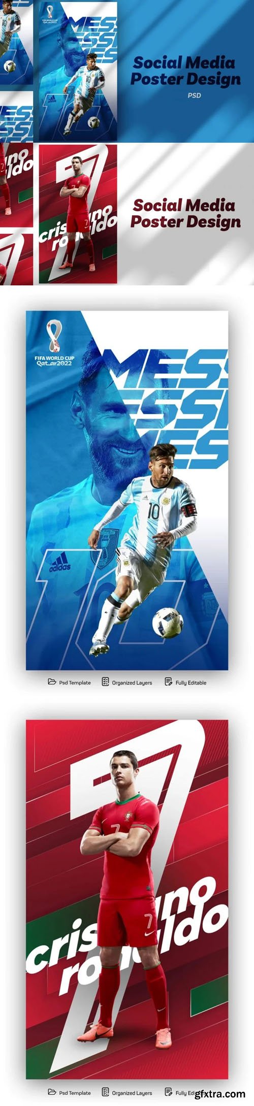 World Cup 2022 Social Media Posters PSD Templates