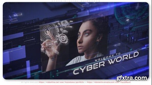 Videohive Cyber Digital Slideshow 41221800