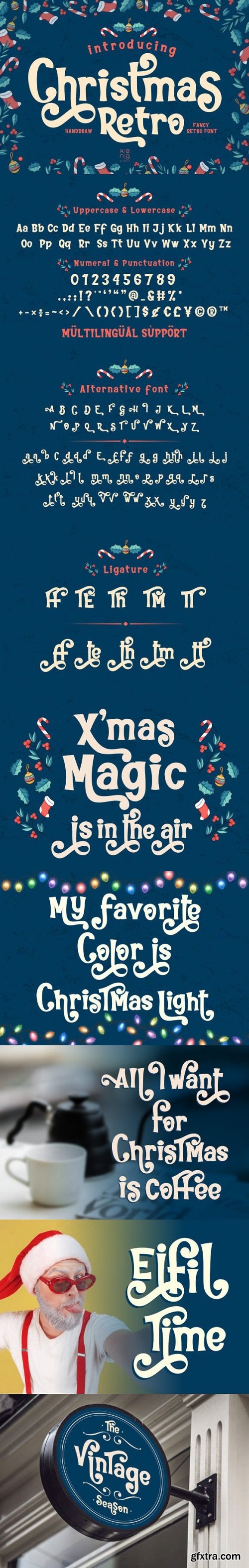 Christmas Retro Font