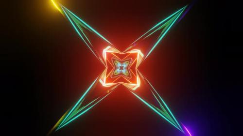 Videohive - Star Shape Pulsating Surreal Futuristic Multicolor Psychedelic Hypnotic VJ Seamless Loop - 41054457 - 41054457