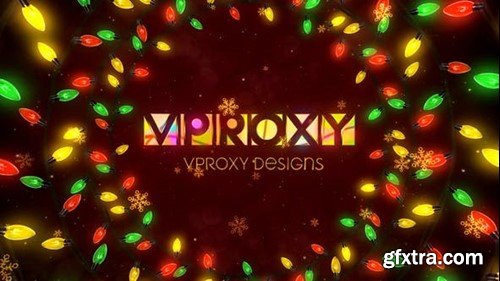 Videohive Christmas Lights Logo Opener 41061949