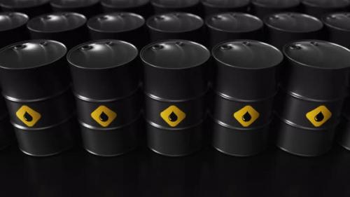 Videohive - Storage of oil barrels zoom out - 41148646 - 41148646