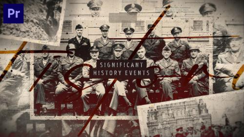 Videohive - Significant History Events Slideshow / Retro Vintage Opener / Old Memories Photo Album / World War - 40163209 - 40163209