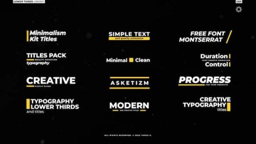 MotionArray - Minimal Titles - 1193346