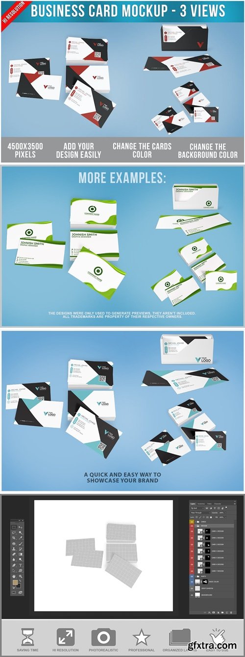 Business Card Mockup PSD F49VRL3