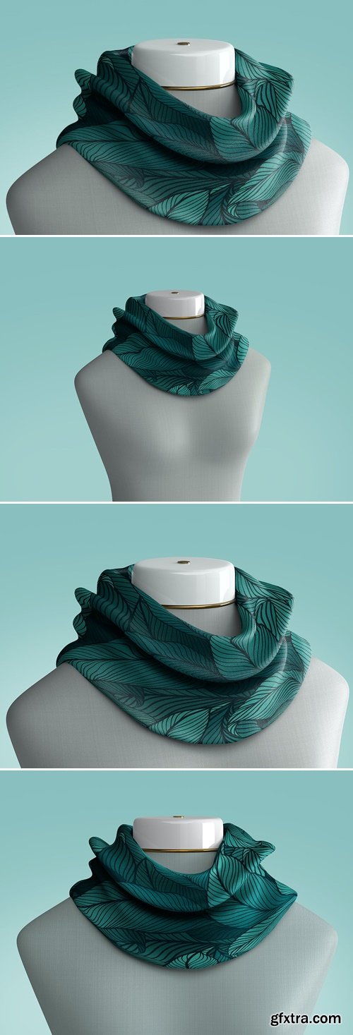 Fabric Scarf Mockup QES6KLY