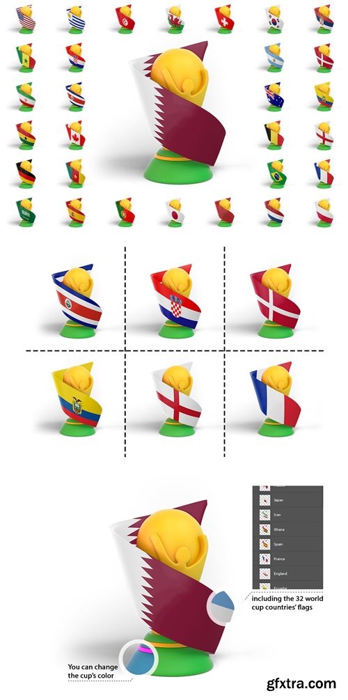 Flags World Cup QVMBG4T