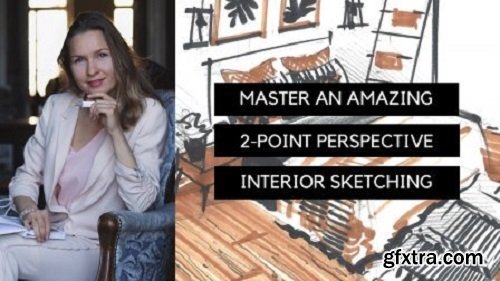 Master an Amazing 2-Point Perspective Interior Sketching