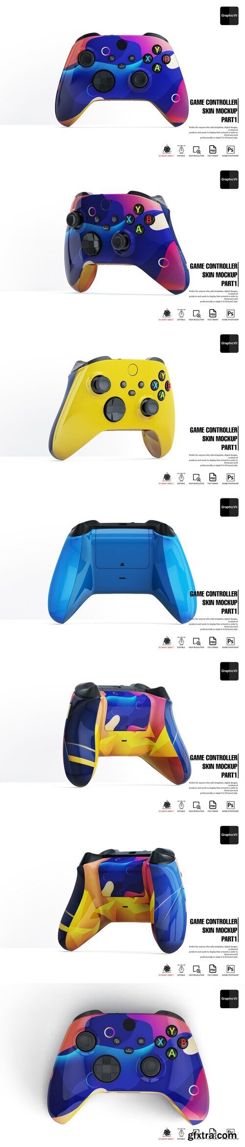 CreativeMarket - Game Controller Skin Mockup Part 1 10890485