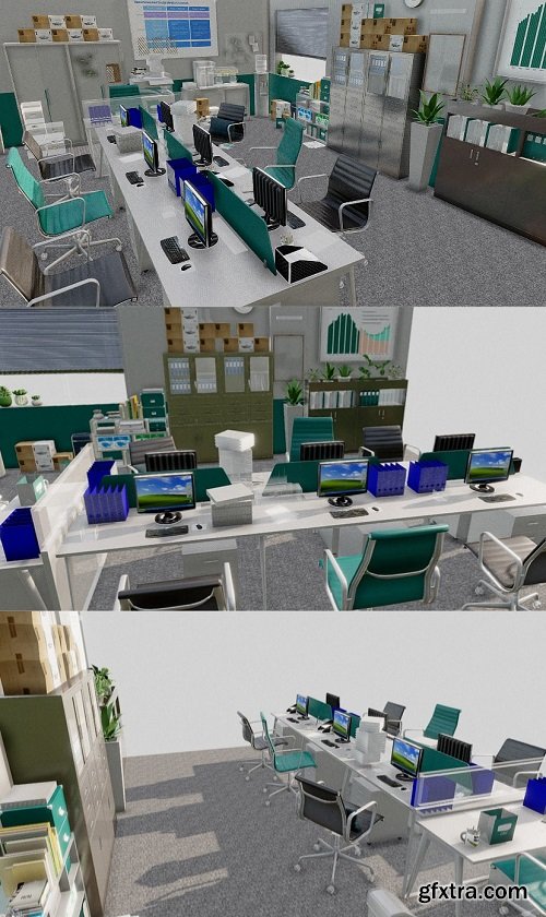 Modern office 3D Model
