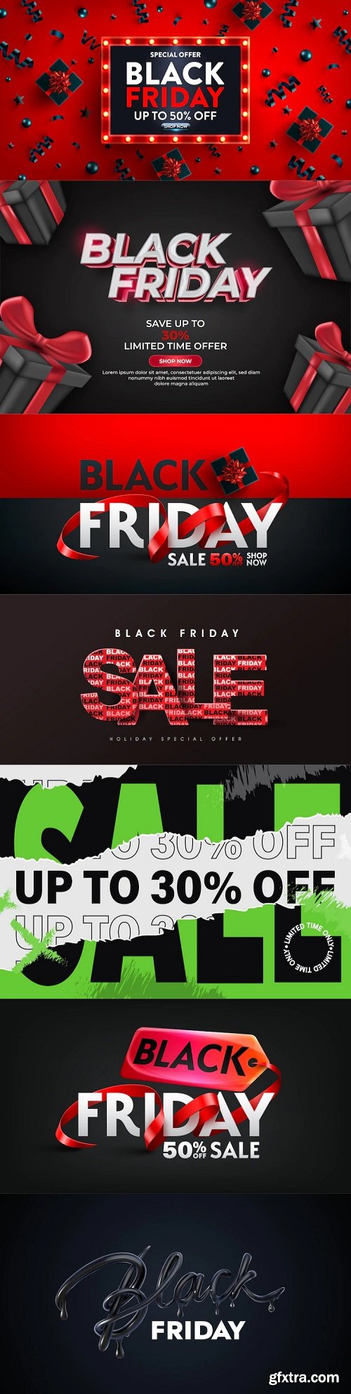 Black friday sale banners / backgrounds