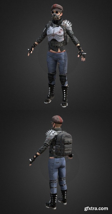 Unreleased PUNK SET full | PUBG 3D Model