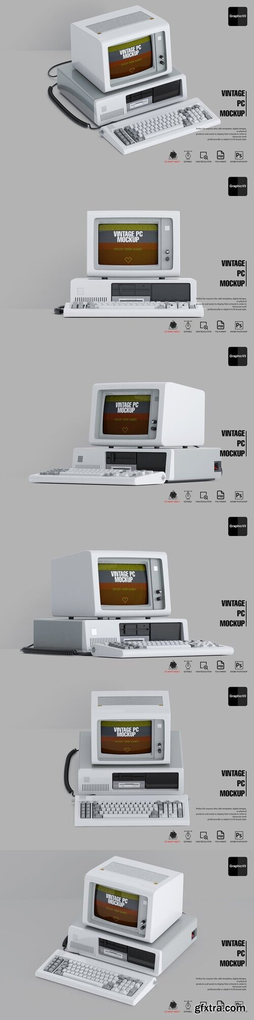 CreativeMarket - Vintage PC Mockup Part 2 IBM 5150 10890459