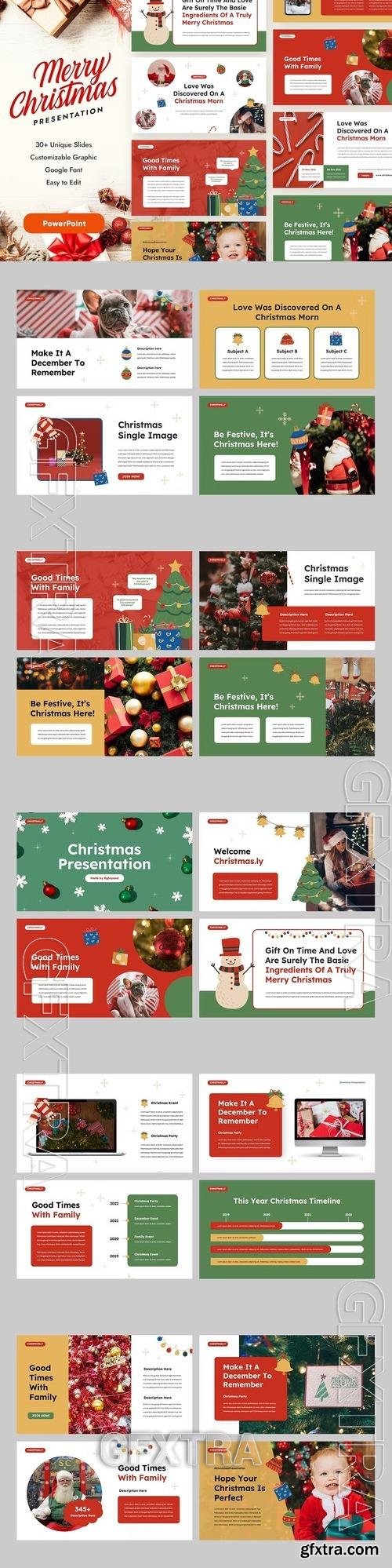 Christmas Powerpoint Template DBEFUWS