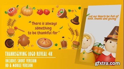 Videohive Thanksgiving Logo Reveal 41328106