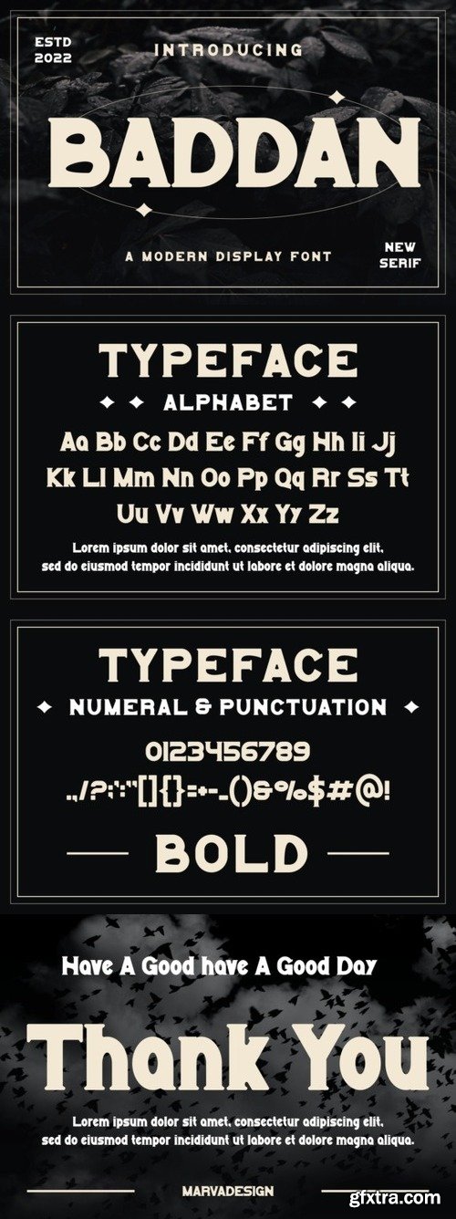 Baddan Font