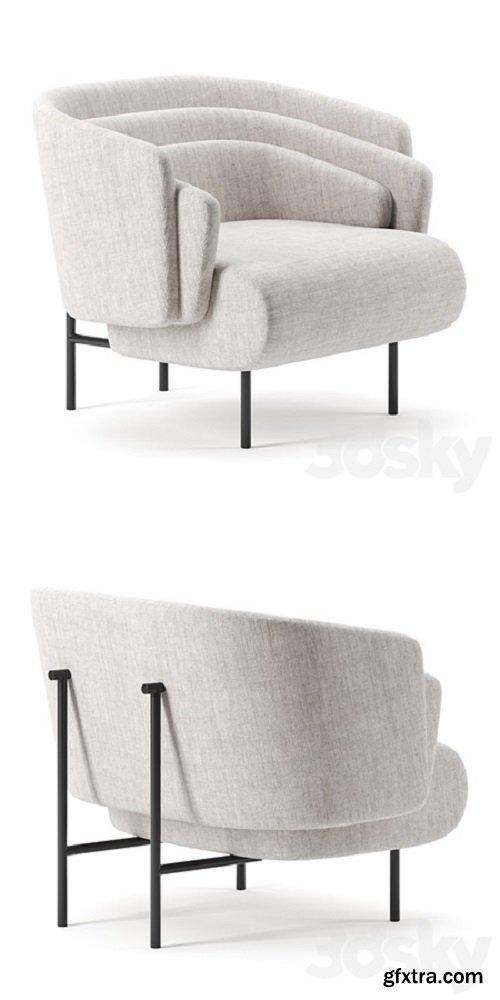 HUG armchair by Christophe Delcourt