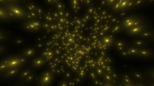 Videohive - Fairy Golden Particles Flow 4K - 41148793 - 41148793