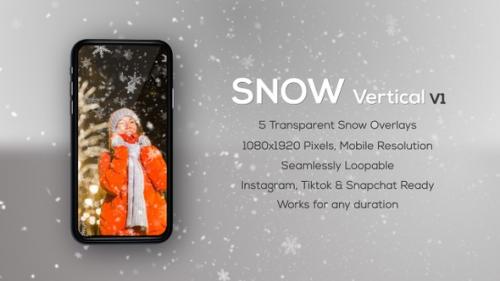 Videohive - Snow Vertical Pack V1 - Instagram - For Mobile Videos - 41149155 - 41149155