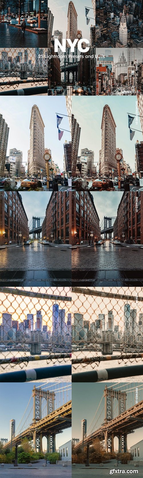 25 NYC Lightroom Presets and LUTs D9NHEPV