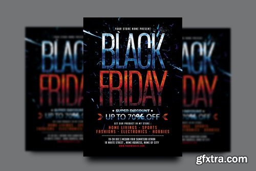 Black Friday Flyer Template HTLXW5F