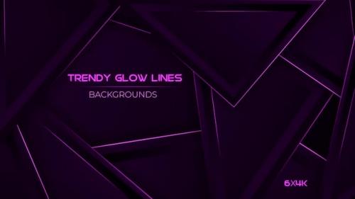 MotionArray - Trendy Glowing Lines Backgrounds. - 1189488