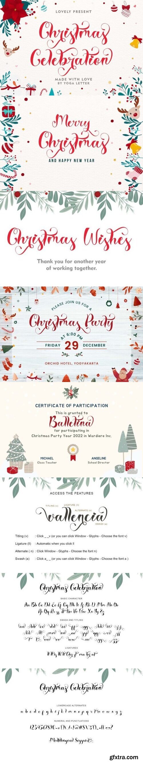 Christmas Celebration Font